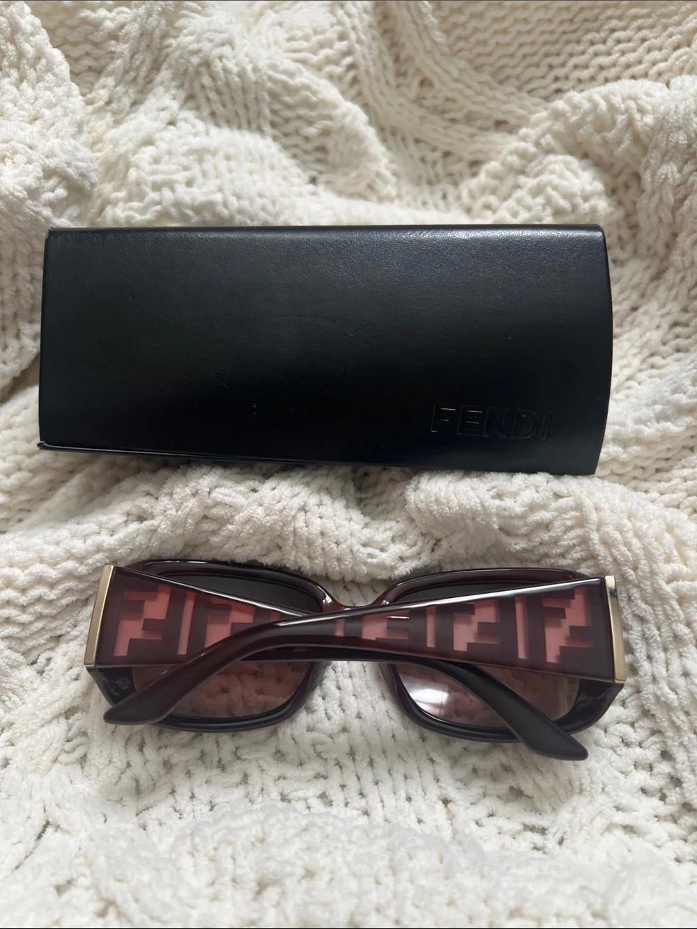 Fendi Women's Dark Brown Gradient Oversized Sunglasses - NEW🕶️😎